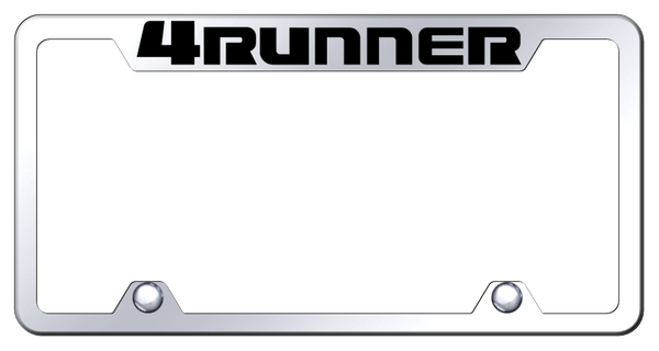 Toyota 4Runner Steel Truck Cut-Out Frame - Laser Etched Mirrored License Plate Frame - TF.4RU.EC