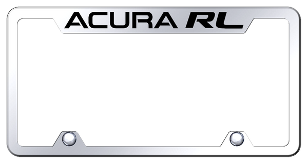 Acura Acura RL Steel Truck Cut-Out Frame - Laser Etched Mirrored License Plate Frame - TF.ARL.EC