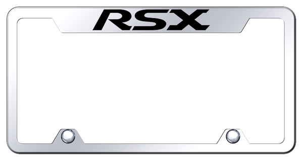 Acura RSX Steel Truck Cut-Out Frame - Laser Etched Mirrored License Plate Frame - TF.RSX.EC