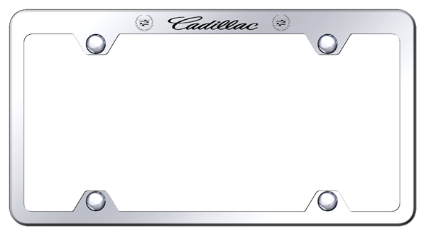 Cadillac Cadillac Steel Truck Wide Body Frame - Laser Etched Mirrored License Plate Frame - TFW.CAD.EC