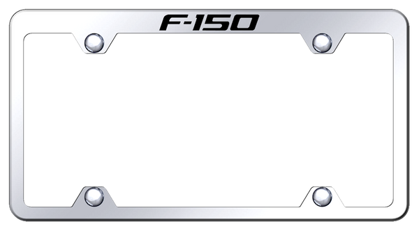 Ford F-150 Steel Truck Wide Body Frame - Laser Etched Mirrored License Plate Frame - TFW.F15.EC