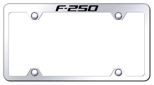 Ford F-250 Steel Truck Wide Body Frame - Laser Etched Mirrored License Plate Frame - TFW.F25.EC