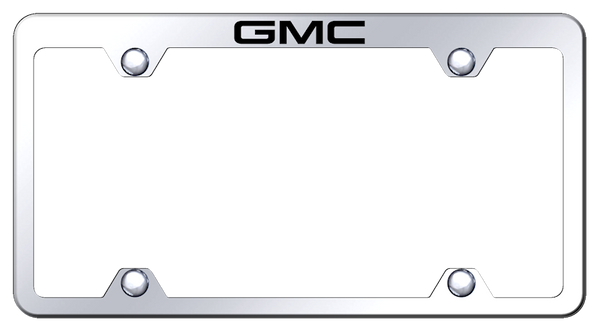 GMC GMC Steel Truck Wide Body Frame - Laser Etched Mirrored License Plate Frame - TFW.GMC.EC