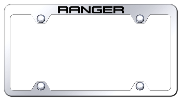 Ford Ranger Steel Truck Wide Body Frame - Laser Etched Mirrored License Plate Frame - TFW.RNG.EC