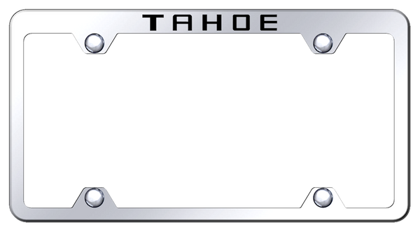 Chevrolet Tahoe Steel Truck Wide Body Frame - Laser Etched Mirrored License Plate Frame - TFW.TAH.EC