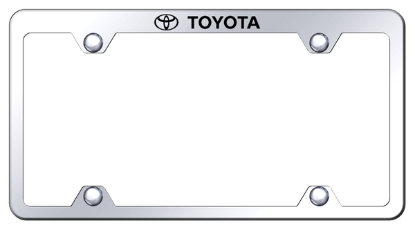 Toyota Toyota Steel Truck Wide Body Frame - Laser Etched Mirrored License Plate Frame - TFW.TOY.EC