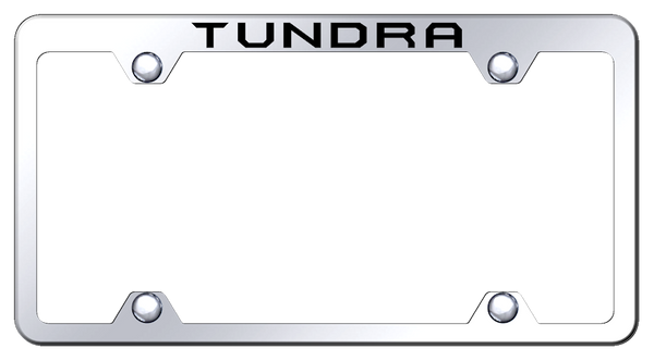 Toyota Tundra Steel Truck Wide Body Frame - Laser Etched Mirrored License Plate Frame - TFW.TUN.EC