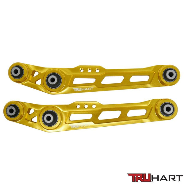 TruHart Rear Lower Control Arms Kit GOLD for 1988-1991 Honda CRX (FORK STYLE ONLY) - TH-H101-GO - (1991 1990 1989 1988)