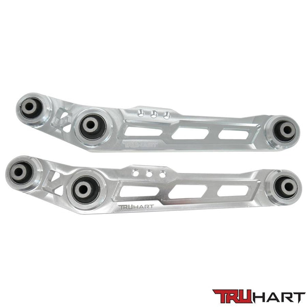 TruHart Rear Lower Control Arms Kit POLISHED for 1988-1991 Honda CRX (FORK STYLE ONLY) - TH-H101-PO - (1991 1990 1989 1988)