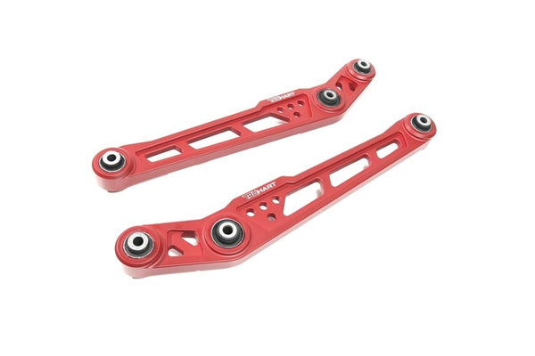 TruHart Rear Drop Rear Lower Control Arms Kit RED  for 1996-2000 Honda Civic - TH-H102-D - (2000 1999 1998 1997 1996)