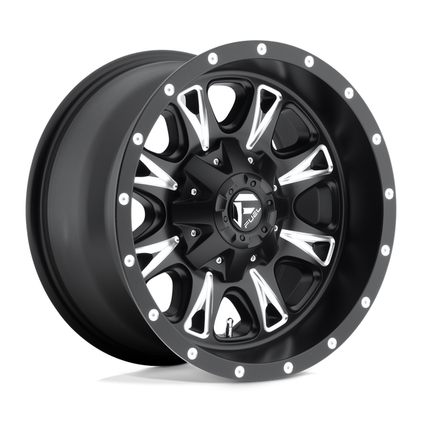 Fuel 1PC D513 THROTTLE MATTE BLACK MILLED Wheels for 2019-2022 FORD RANGER [] - 20X9 20 MM - 20"  - (2022 2021 2020 2019)