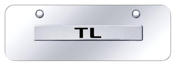 Acura TL Chrome on Chrome 3D Bar Mini License Plate - TL.N.CCM