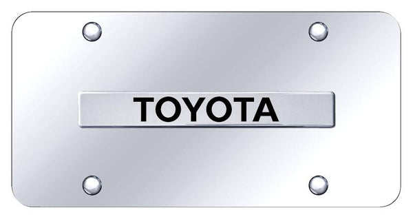 Toyota Toyota Chrome on Chrome 3D Bar License Plate - TOY.N.CC