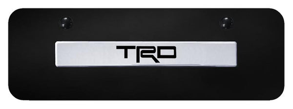 Toyota TRD Chrome on Black 3D Bar Mini License Plate - TRD.N.CBM