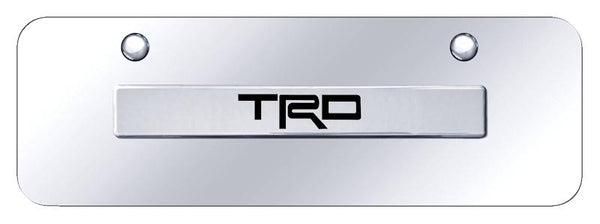 Toyota TRD Chrome on Chrome 3D Bar Mini License Plate - TRD.N.CCM