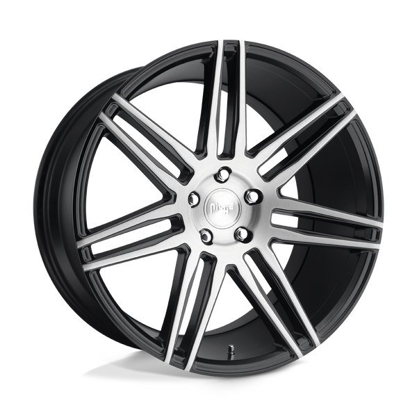 Niche 1PC M178 TRENTO GLOSS BLACK BRUSHED Wheels for 2013-2018 ACURA MDX [] - 20X9 35 mm - 20"  - (2018 2017 2016 2015 2014 2013)