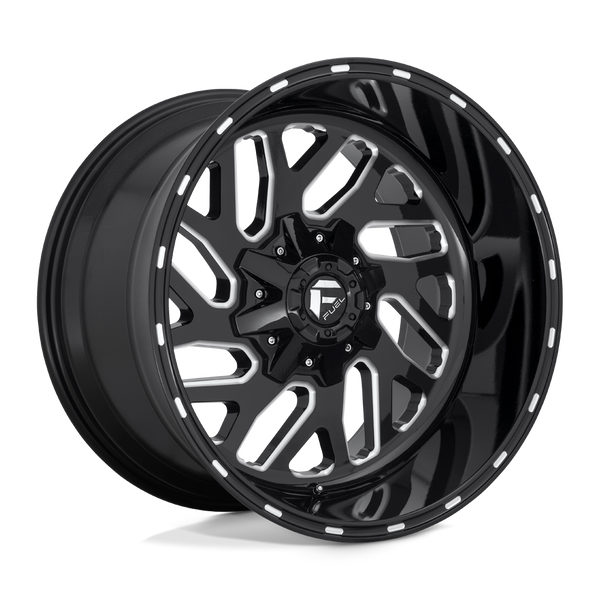 Fuel 1PC D581 TRITON GLOSS BLACK MILLED Wheels for 2021-2023 FORD F-150 [] - 20X9 20 MM - 20"  - (2023 2022 2021)