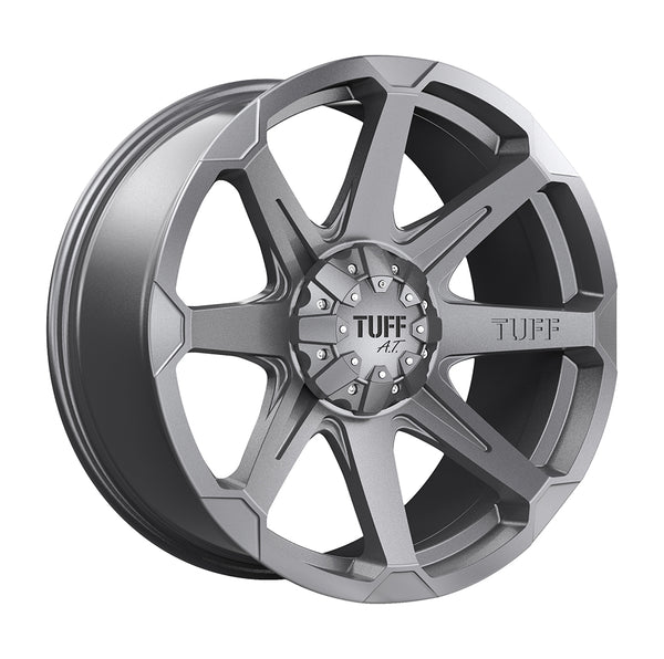 Tuff T05 FLAT GUNMETAL Wheels for 2021-2023 FORD F-150 [] - 20X9 20 MM - 20"  - (2023 2022 2021)