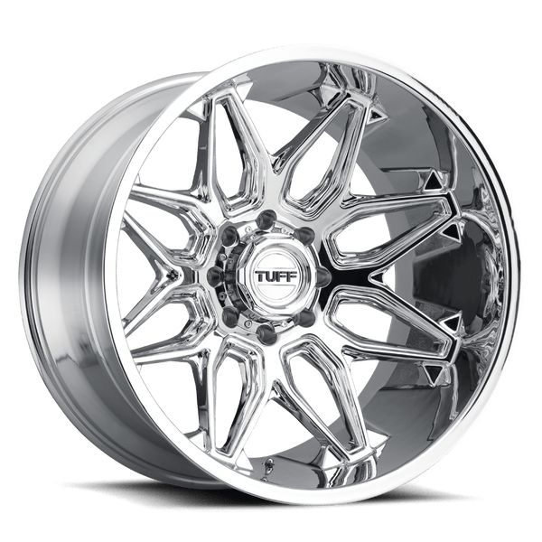 Tuff T3B CHROME Wheels for 2020-2022 JEEP GLADIATOR [LIFTED ONLY] - 20X12 -45 MM - 20"  - (2022 2021 2020)