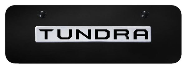 Toyota Tundra Chrome on Black 3D Bar Mini License Plate - TUN.N.CBM