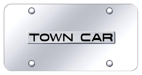 Ford Towncar Chrome on Chrome 3D Bar License Plate - TWN.N.CC