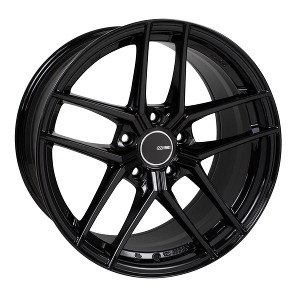 Enkei TY5 Gloss Black Wheels for 2007-2022 NISSAN ALTIMA [] - 18x8 40 mm - 18"  - (2022 2021 2020 2019 2018 2017 2016 2015 2014 2013 2012 2011 2010 2009 2008 2007)