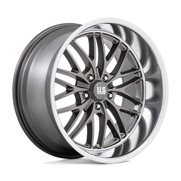 US Mag 1PC U139 SANTA CRUZ ANTHRACITE WITH DIAMOND CUT LIP Wheels for 2020-2022 JEEP GLADIATOR [] - 20X8.5 6 MM - 20"  - (2022 2021 2020)