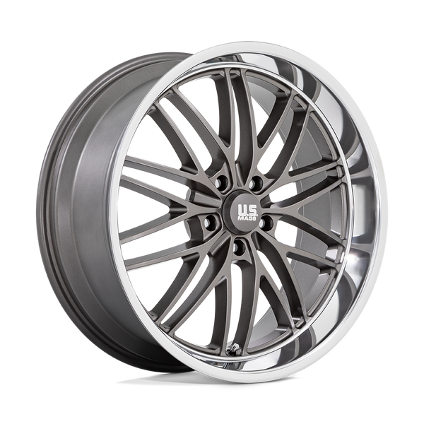 US Mag 1PC U139 SANTA CRUZ ANTHRACITE WITH DIAMOND CUT LIP Wheels for 2020-2022 JEEP GLADIATOR [] - 22X9 15 MM - 22"  - (2022 2021 2020)