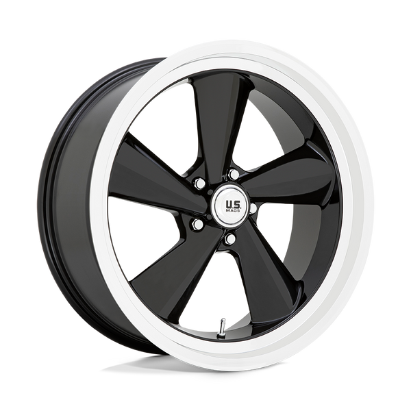 US Mag 1PC U136 TS GLOSS BLACK WITH DIAMOND CUT LIP Wheels for 2020-2022 JEEP GLADIATOR [] - 22X9 15 MM - 22"  - (2022 2021 2020)