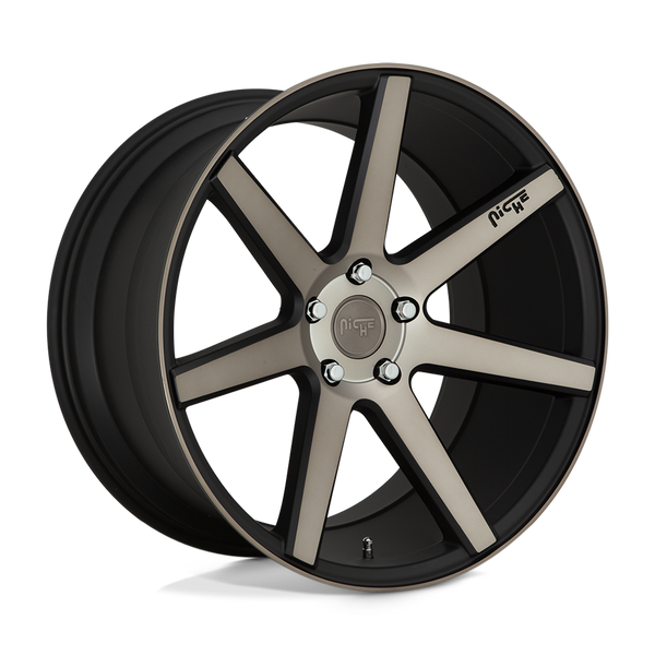 Niche 1PC M150 VERONA MATTE BLACK MACHINED Wheels for 2017-2022 ACURA ILX [] - 19X8.5 35 mm - 19"  - (2022 2021 2020 2019 2018 2017)