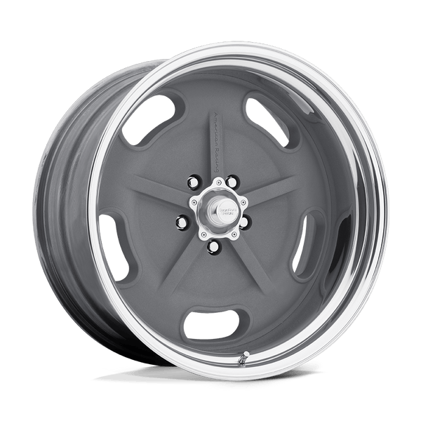 American Racing Vintage VN470 SALT FLAT MAG GRAY CENTER POLISHED BARREL Wheels for 2013-2018 ACURA MDX [] - 20X8 20 mm - 20"  - (2018 2017 2016 2015 2014 2013)