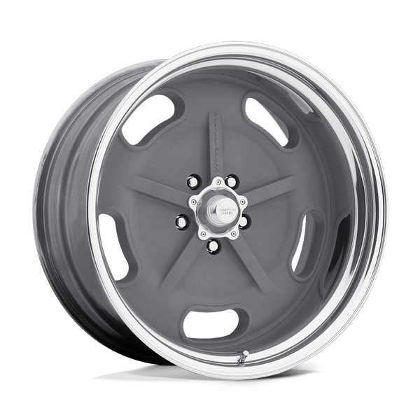 American Racing Vintage VN470 SALT FLAT MAG GRAY CENTER POLISHED BARREL Wheels for 2015-2020 ACURA TLX [] - 20X8 20 MM - 20"  - (2020 2019 2018 2017 2016 2015)