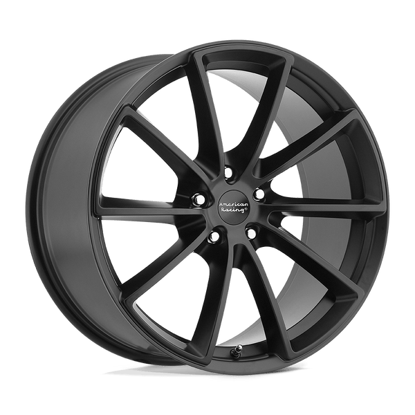 American Racing Vintage VN806 FAST BACK SATIN BLACK Wheels for 2015-2020 ACURA TLX [] - 20X9 40 MM - 20"  - (2020 2019 2018 2017 2016 2015)