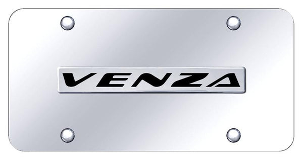 Toyota Venza Chrome on Chrome 3D Bar License Plate - VNZ.N.CC