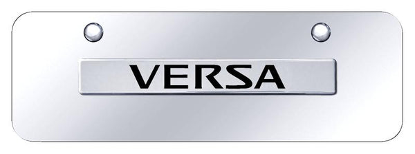 Nissan Versa Chrome on Chrome 3D Bar Mini License Plate - VSA.N.CCM