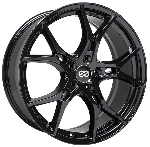 Enkei VULCAN Gloss Black Wheels for 2017-2023 HONDA CIVIC TYPE-R [] - 18x8 40 mm - 18"  - (2023 2021 2020 2019 2018 2017)