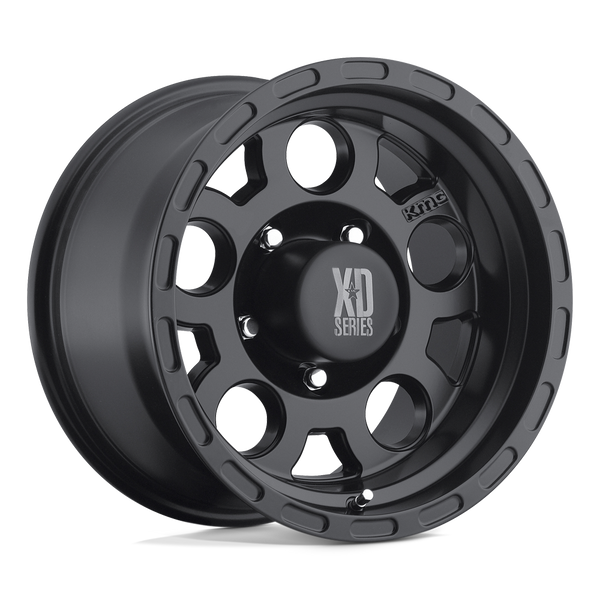 XD XD122 ENDURO MATTE BLACK Wheels for 2007-2017 JEEP WRANGLER [] - 18X9 0 mm - 18"  - (2017 2015 2014 2013 2012 2011 2010 2009 2008 2007)