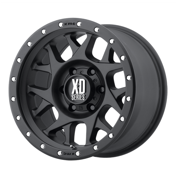 XD XD127 BULLY SATIN BLACK WITH REINFORCING RING Wheels for 2010-2020 FORD F-150 [] - 20X9 18 mm - 20"  - (2020 2019 2018 2017 2016 2015 2014 2013 2012 2011 2010)