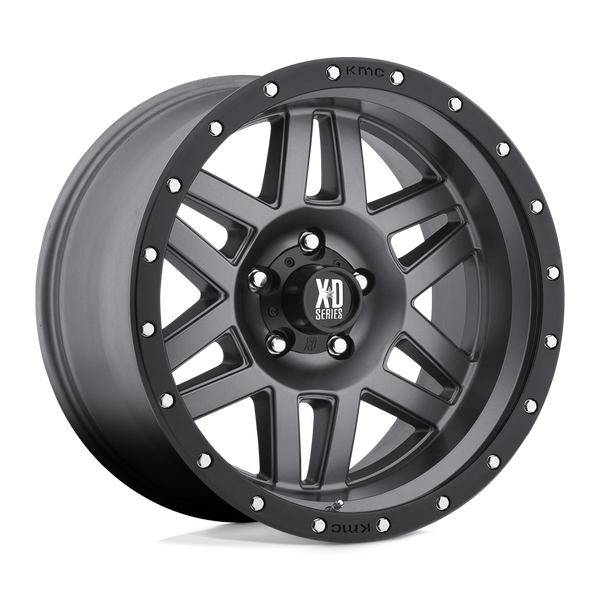 XD XD128 MACHETE MATTE GRAY BLACK RING Wheels for 2019-2022 RAM 1500 [] - 18X9 -12 MM - 18"  - (2022 2021 2020 2019)