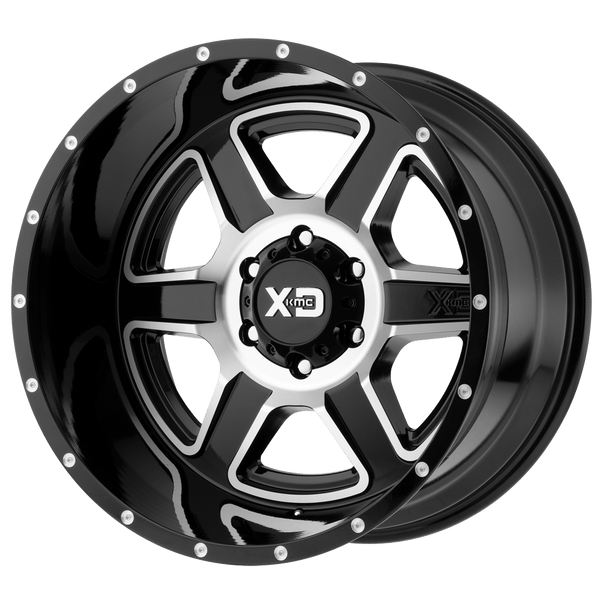 XD XD832 FUSION GLOSS BLACK MACHINED Wheels for 2021-2022 FORD BRONCO [] - 20X9 -12 MM - 20"  - (2022 2021)