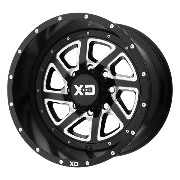 XD XD833 RECOIL SATIN BLACK MILLED WITH REVERSIBLE RING Wheels for 2010-2020 FORD F-150 [] - 20X9 30 mm - 20"  - (2020 2019 2018 2017 2016 2015 2014 2013 2012 2011 2010)