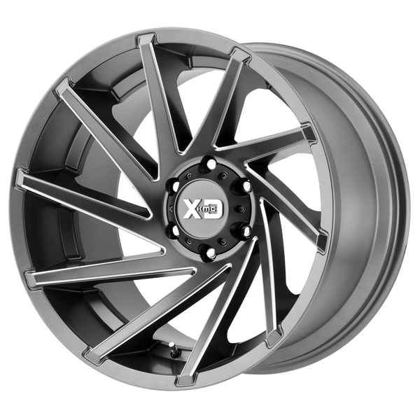 XD XD834 CYCLONE SATIN GRAY MILLED Wheels for 2013-2023 FORD F-250 F-350 SUPER DUTY [] - 20X9 0 mm - 20"  - (2023 2022 2021 2020 2019 2018 2017 2016 2015 2014 2013)