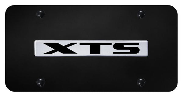 Cadillac XTS Chrome on Black 3D Bar License Plate - XTS.N.CB