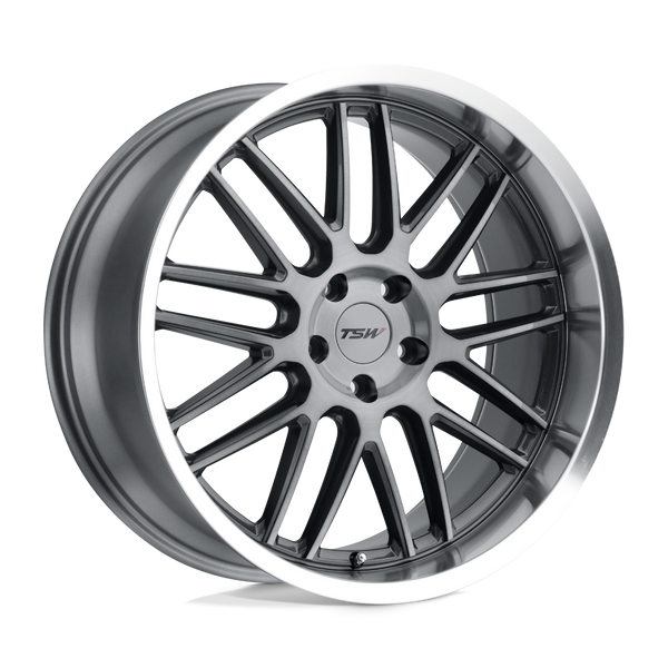 TSW AVALON GUNMETAL W/ BRUSHED GUNMETAL FACE & MACHINED LIP Wheels for 2004-2008 ACURA TL TYPE-S [] - 20X8.5 40 mm - 20"  - (2008 2007 2006 2005 2004)