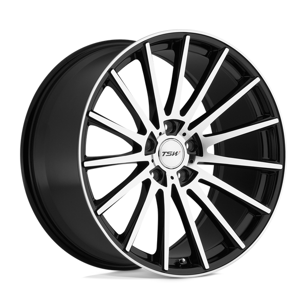 TSW CHICANE GLOSS BLACK W/ MIRROR FACE Wheels for 2004-2008 ACURA TL BASE 3.2L [] - 19X8.5 40 mm - 19"  - (2008 2007 2006 2005 2004)
