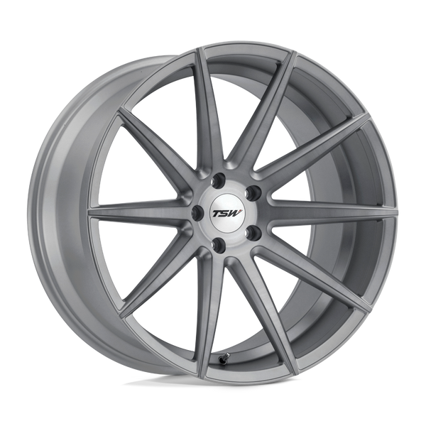 TSW CLYPSE TITANIUM W/ MATTE BRUSHED FACE Wheels for 2017-2020 ACURA MDX [] - 18X8.5 35 mm - 18"  - (2020 2019 2018 2017)
