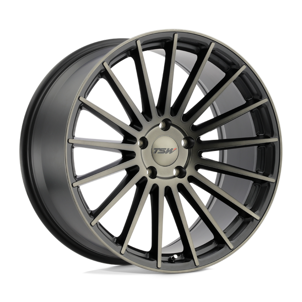 TSW LUCO MATTE BLACK W/ MACHINE FACE & DARK TINT Wheels for 2017-2020 ACURA MDX [] - 19X8.5 35 mm - 19"  - (2020 2019 2018 2017)