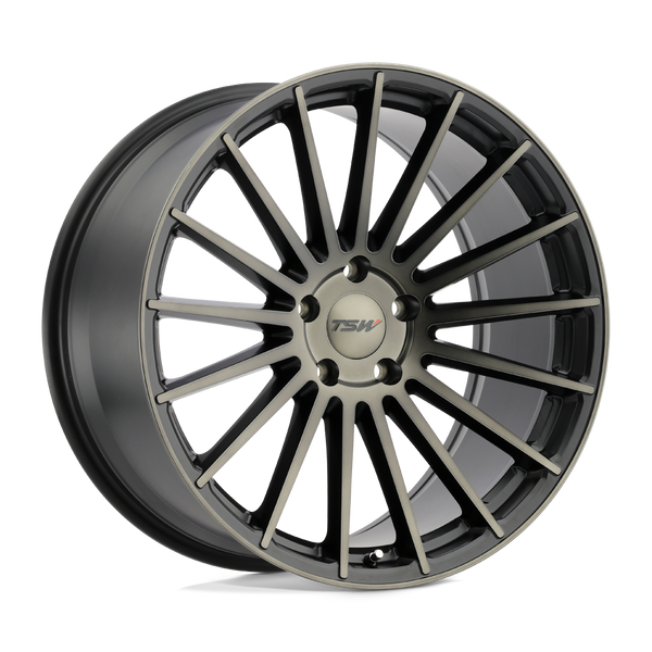 TSW LUCO MATTE BLACK W/ MACHINE FACE & DARK TINT Wheels for 2007-2015 LINCOLN MKX [] - 19X8.5 30 MM - 19"  - (2015 2014 2013 2012 2011 2010 2009 2008 2007)