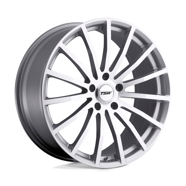 TSW MALLORY SILVER W/ MIRROR CUT FACE Wheels for 2004-2008 ACURA TL TYPE-S [] - 19X8 20 mm - 19"  - (2008 2007 2006 2005 2004)