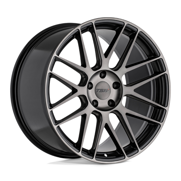 TSW NORD SEMI GLOSS BLACK MILLED-MACHINED DARK TINT FACE Wheels for 2012-2018 AUDI A6 Quattro [] - 20X9 35 MM - 20"  - (2018 2017 2016 2015 2014 2013 2012)